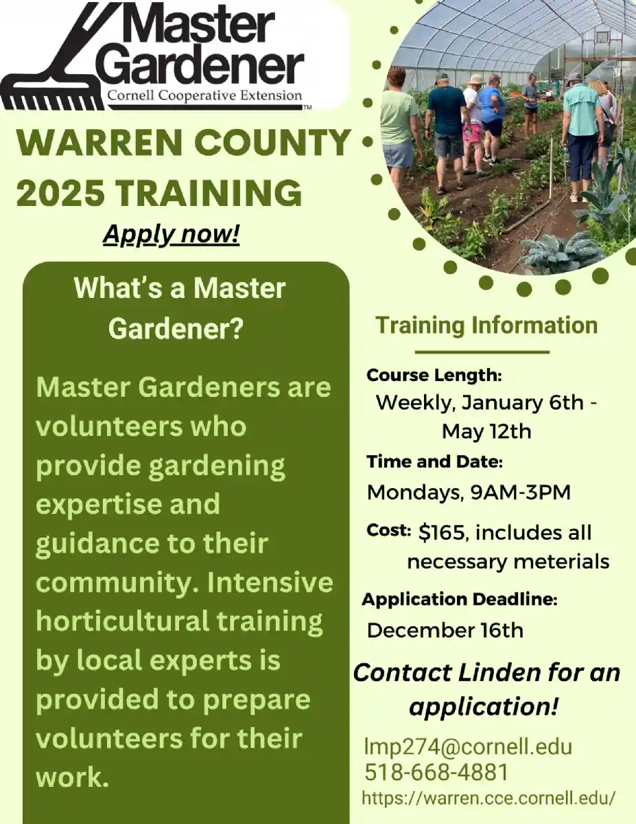 Warren County 2025 Training as a Master Gardener